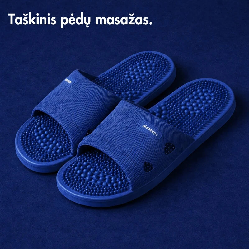 Pėdas masažuojančios šlepetės