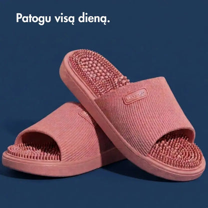 Pėdas masažuojančios šlepetės